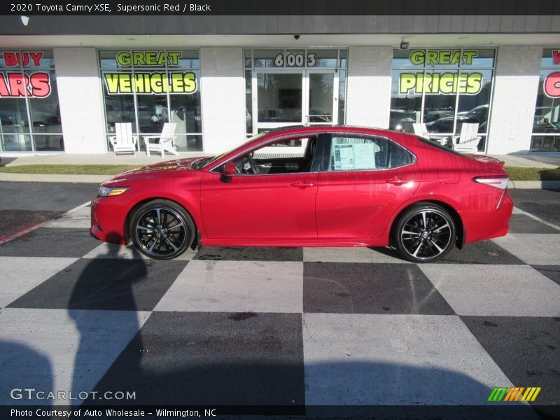 Supersonic Red / Black 2020 Toyota Camry XSE