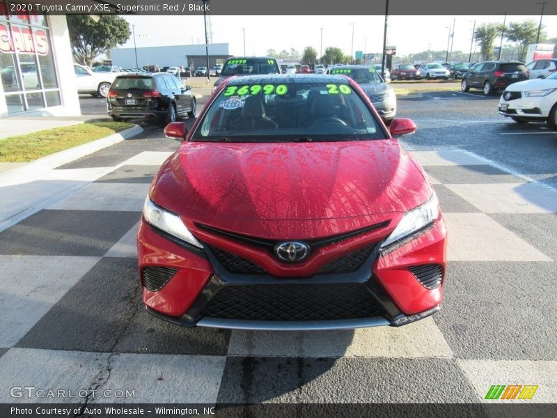 Supersonic Red / Black 2020 Toyota Camry XSE