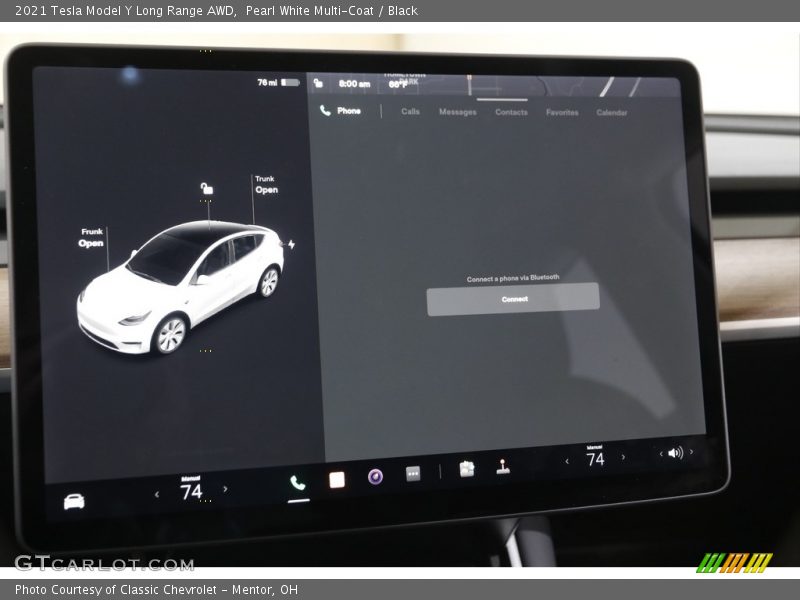 Pearl White Multi-Coat / Black 2021 Tesla Model Y Long Range AWD
