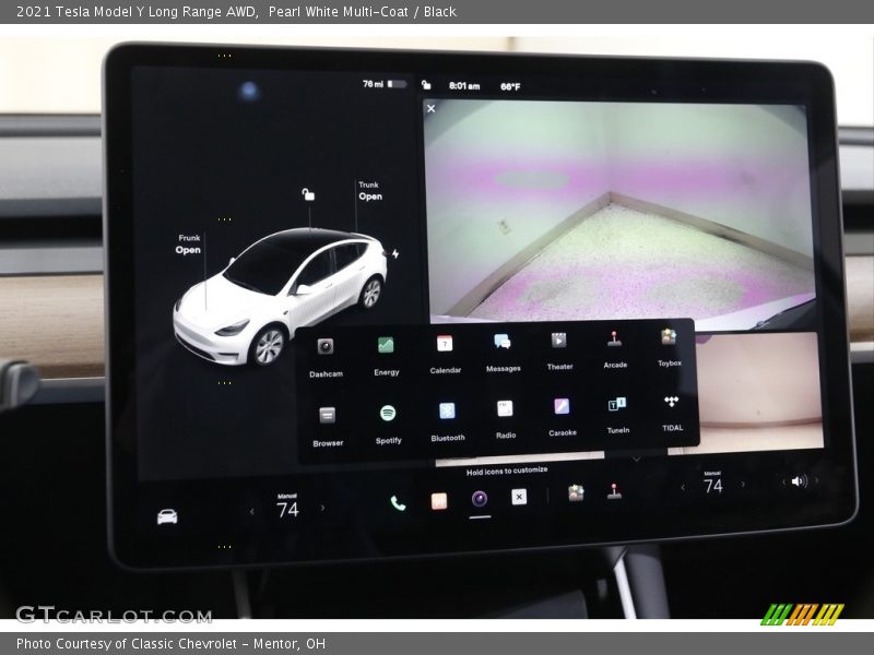 Pearl White Multi-Coat / Black 2021 Tesla Model Y Long Range AWD