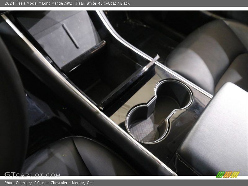 Pearl White Multi-Coat / Black 2021 Tesla Model Y Long Range AWD