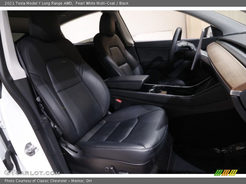 Front Seat of 2021 Model Y Long Range AWD