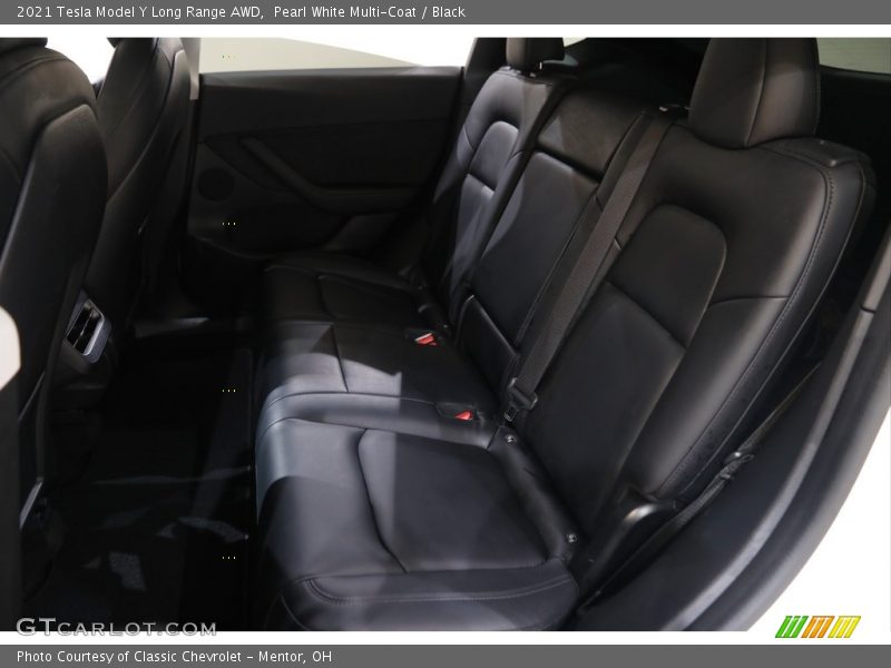 Pearl White Multi-Coat / Black 2021 Tesla Model Y Long Range AWD