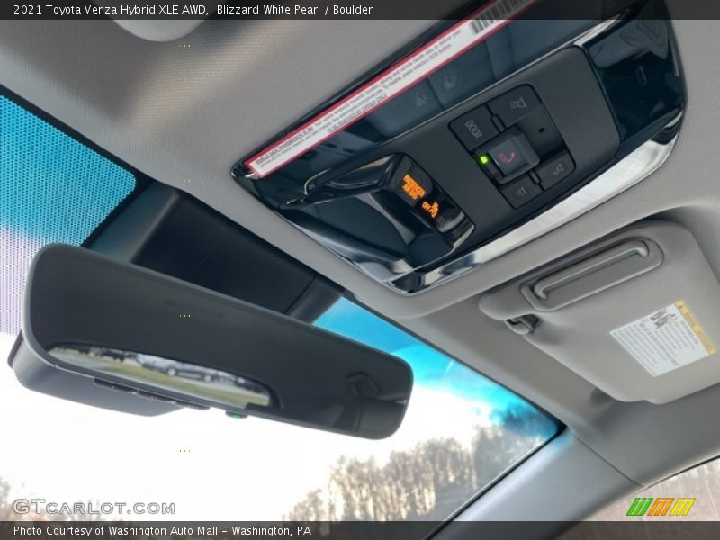 Controls of 2021 Venza Hybrid XLE AWD