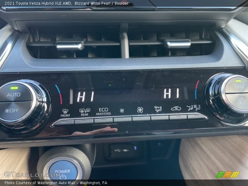 Controls of 2021 Venza Hybrid XLE AWD