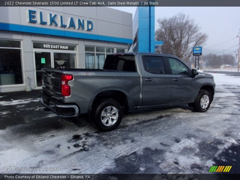 Satin Steel Metallic / Jet Black 2022 Chevrolet Silverado 1500 Limited LT Crew Cab 4x4