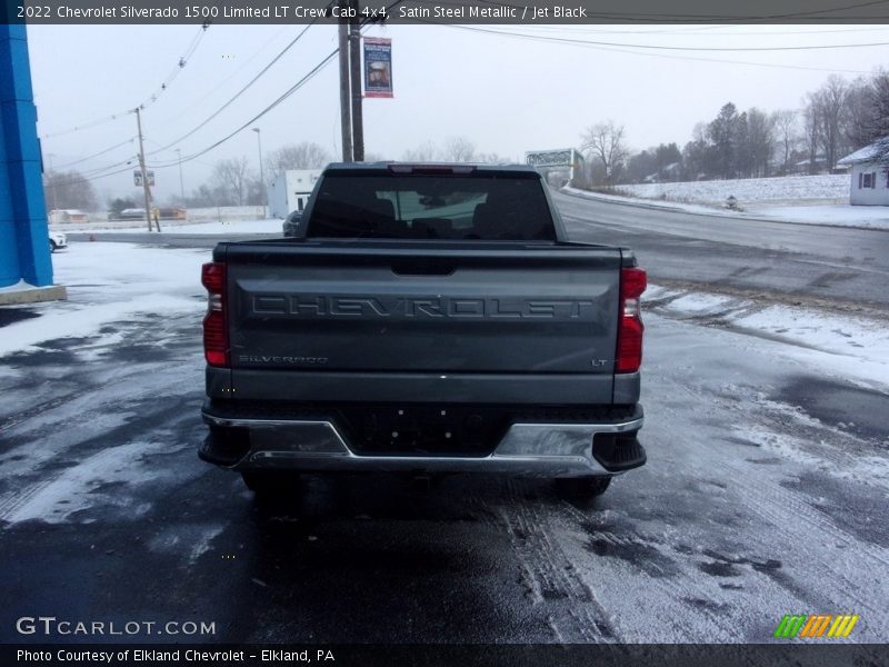 Satin Steel Metallic / Jet Black 2022 Chevrolet Silverado 1500 Limited LT Crew Cab 4x4