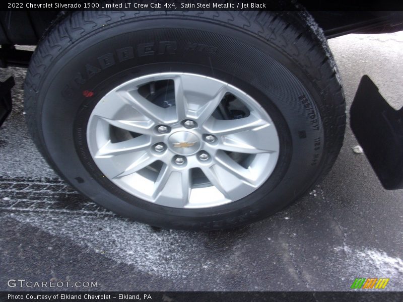 Satin Steel Metallic / Jet Black 2022 Chevrolet Silverado 1500 Limited LT Crew Cab 4x4