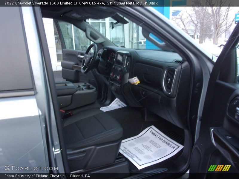 Satin Steel Metallic / Jet Black 2022 Chevrolet Silverado 1500 Limited LT Crew Cab 4x4