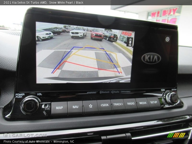 Snow White Pearl / Black 2021 Kia Seltos SX Turbo AWD