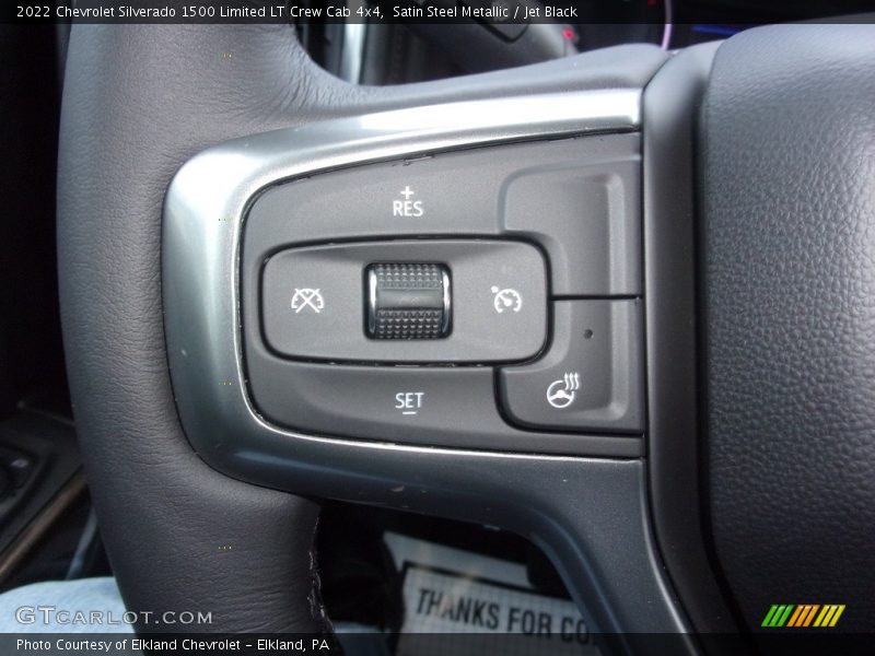 Satin Steel Metallic / Jet Black 2022 Chevrolet Silverado 1500 Limited LT Crew Cab 4x4