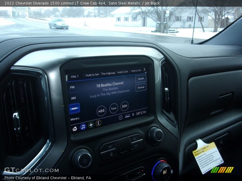 Satin Steel Metallic / Jet Black 2022 Chevrolet Silverado 1500 Limited LT Crew Cab 4x4
