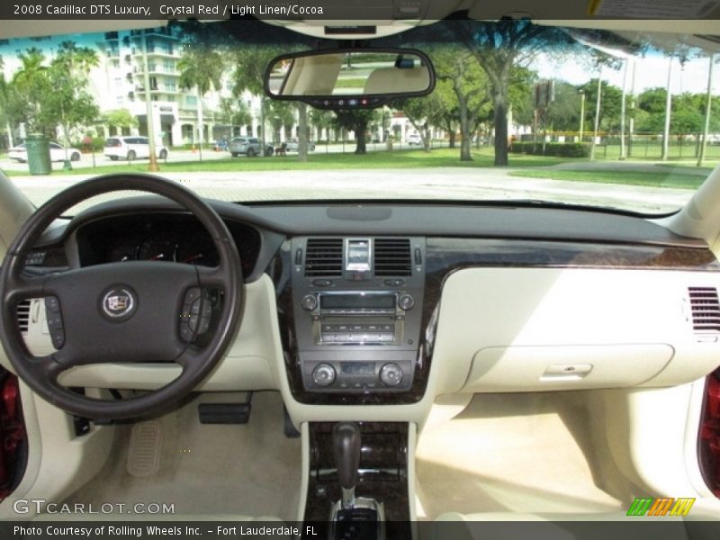 Crystal Red / Light Linen/Cocoa 2008 Cadillac DTS Luxury