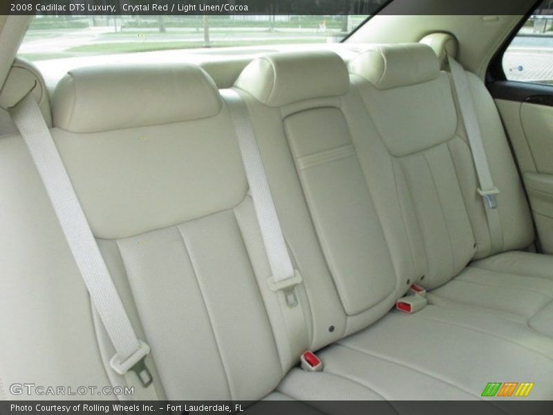 Crystal Red / Light Linen/Cocoa 2008 Cadillac DTS Luxury