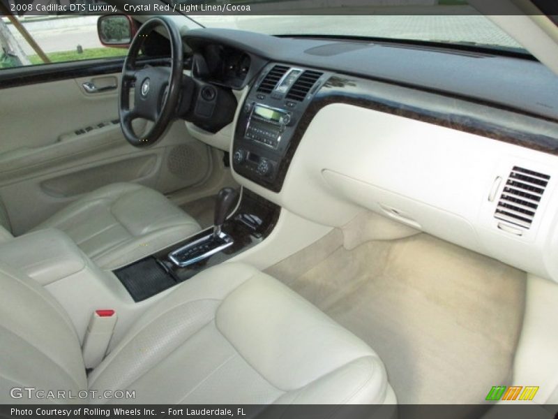 Crystal Red / Light Linen/Cocoa 2008 Cadillac DTS Luxury