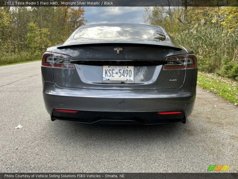 Midnight Silver Metallic / Black 2021 Tesla Model S Plaid AWD