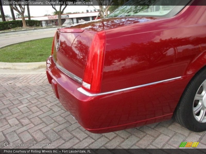 Crystal Red / Light Linen/Cocoa 2008 Cadillac DTS Luxury