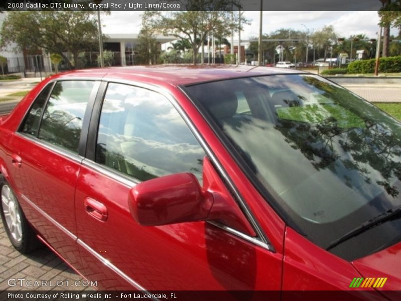 Crystal Red / Light Linen/Cocoa 2008 Cadillac DTS Luxury