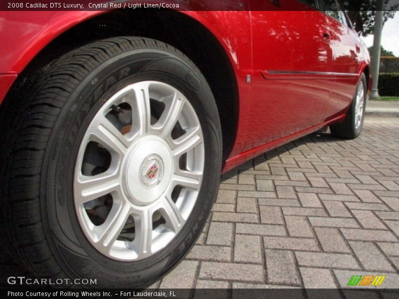 Crystal Red / Light Linen/Cocoa 2008 Cadillac DTS Luxury