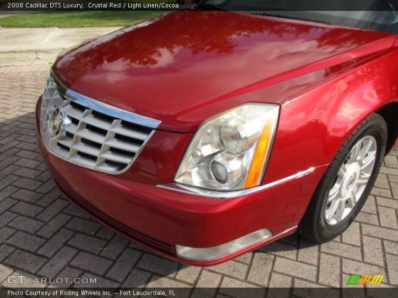 Crystal Red / Light Linen/Cocoa 2008 Cadillac DTS Luxury