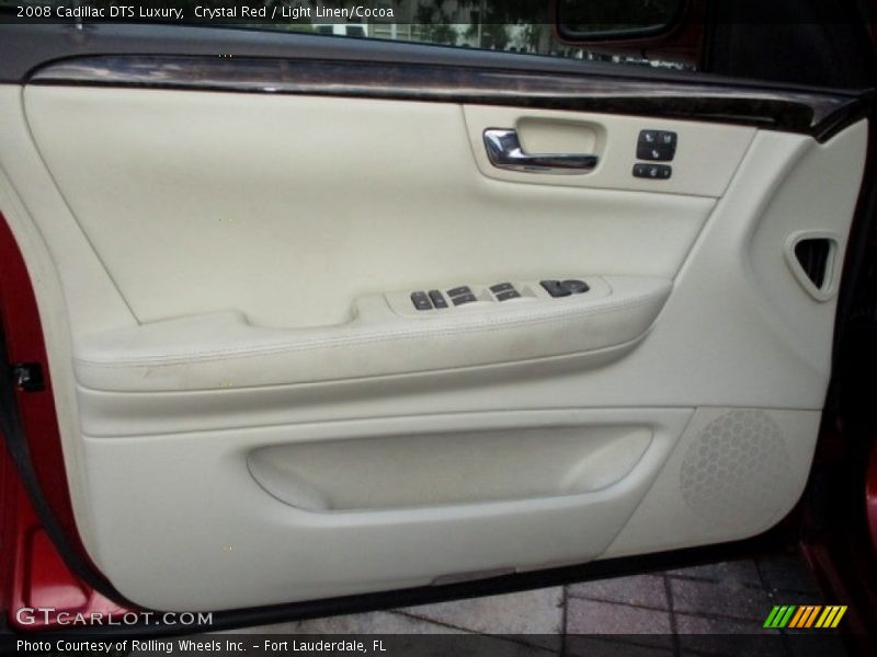 Crystal Red / Light Linen/Cocoa 2008 Cadillac DTS Luxury