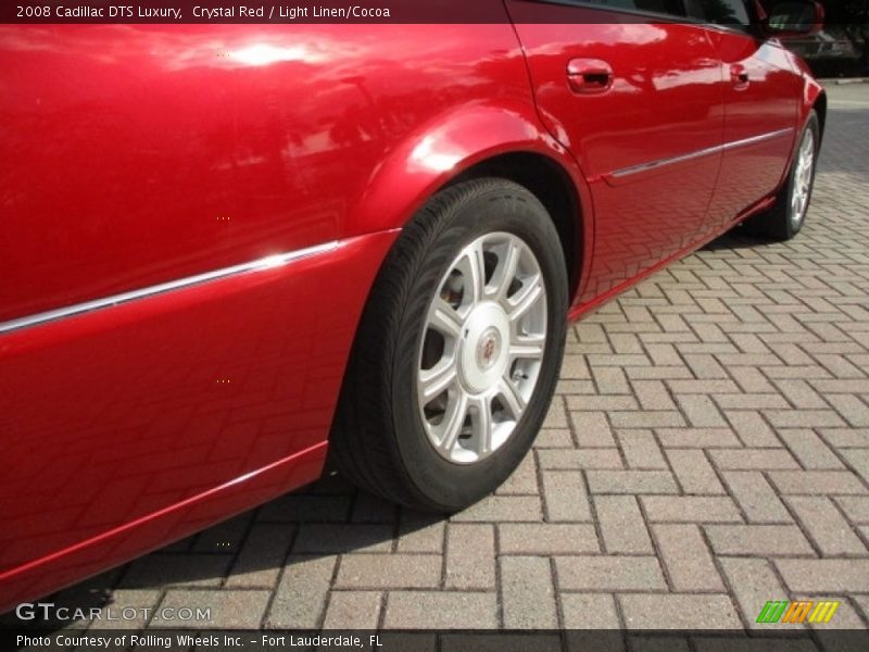 Crystal Red / Light Linen/Cocoa 2008 Cadillac DTS Luxury