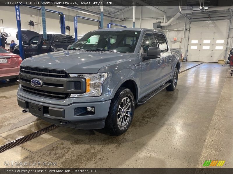 Abyss Gray / Black 2019 Ford F150 XLT Sport SuperCrew 4x4