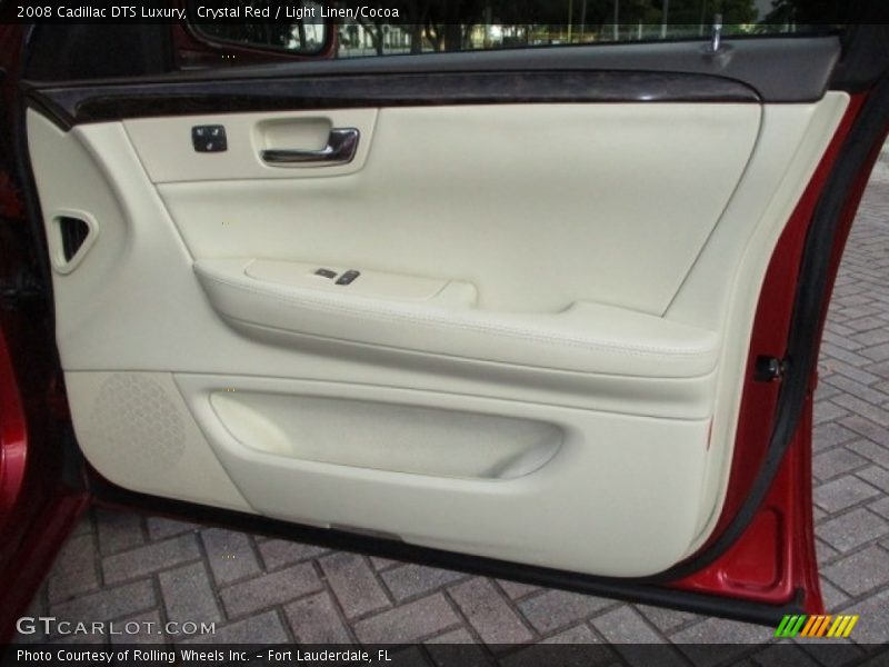 Crystal Red / Light Linen/Cocoa 2008 Cadillac DTS Luxury