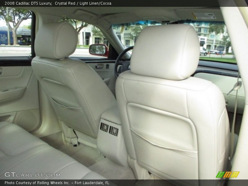 Crystal Red / Light Linen/Cocoa 2008 Cadillac DTS Luxury