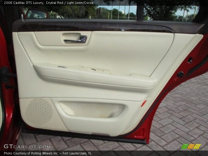 Crystal Red / Light Linen/Cocoa 2008 Cadillac DTS Luxury