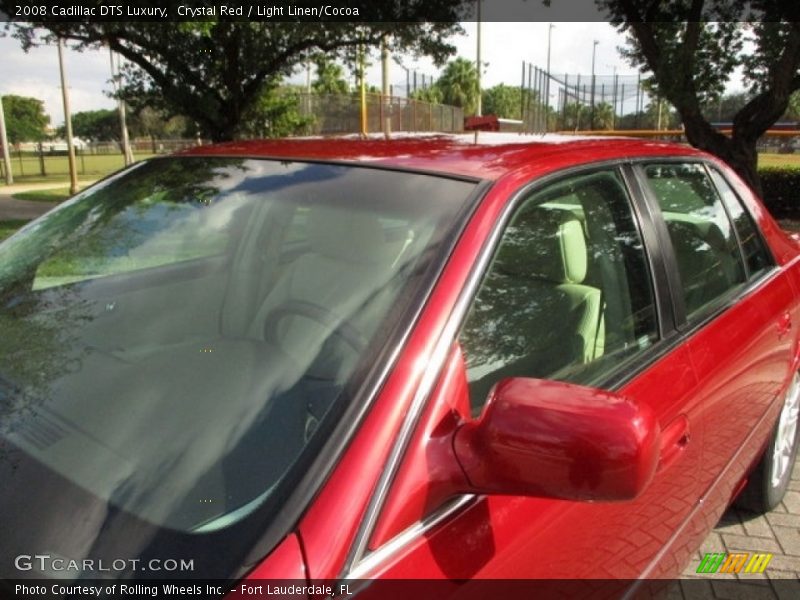 Crystal Red / Light Linen/Cocoa 2008 Cadillac DTS Luxury