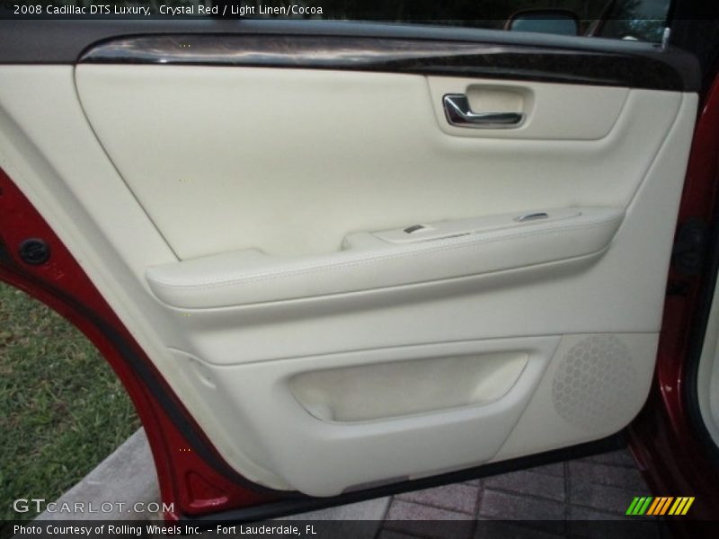 Crystal Red / Light Linen/Cocoa 2008 Cadillac DTS Luxury