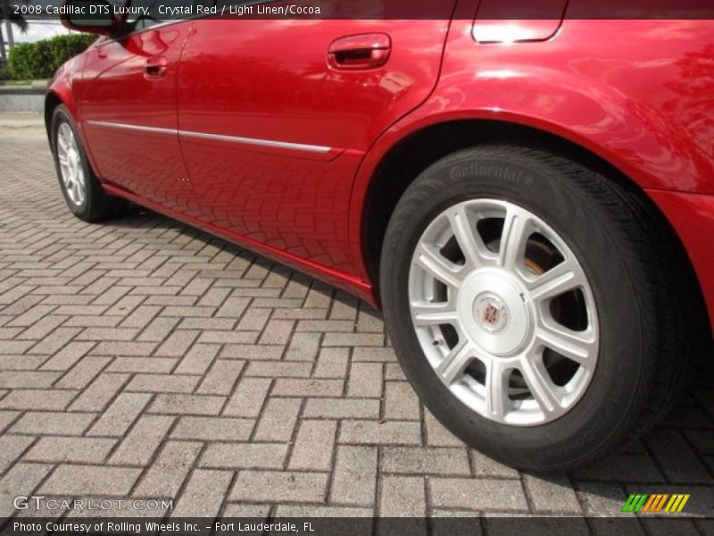 Crystal Red / Light Linen/Cocoa 2008 Cadillac DTS Luxury