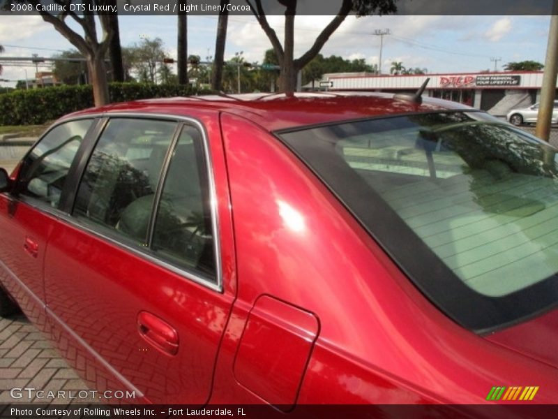 Crystal Red / Light Linen/Cocoa 2008 Cadillac DTS Luxury