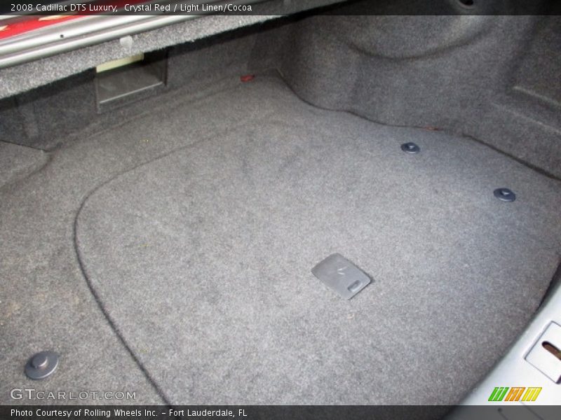 Crystal Red / Light Linen/Cocoa 2008 Cadillac DTS Luxury