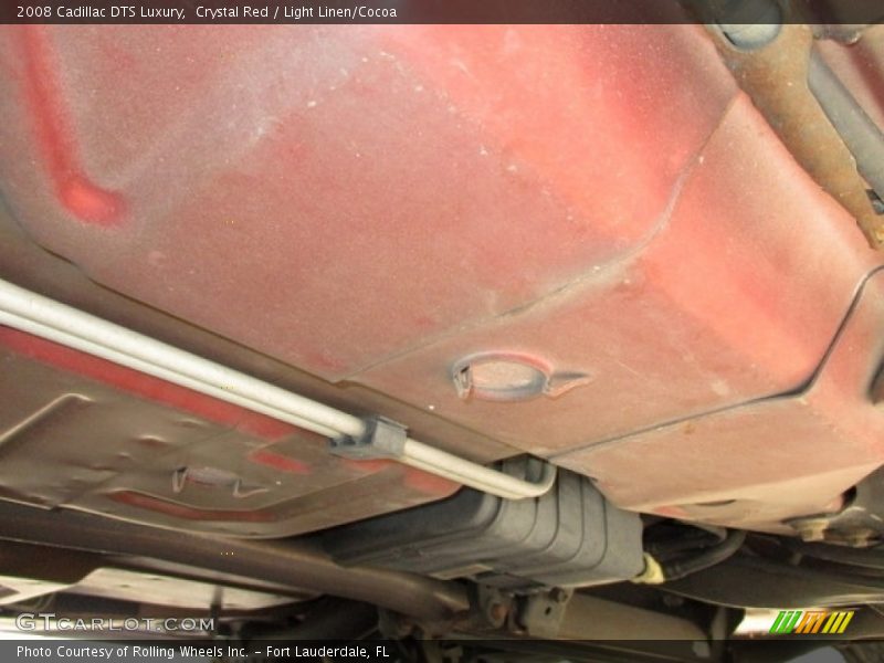 Crystal Red / Light Linen/Cocoa 2008 Cadillac DTS Luxury
