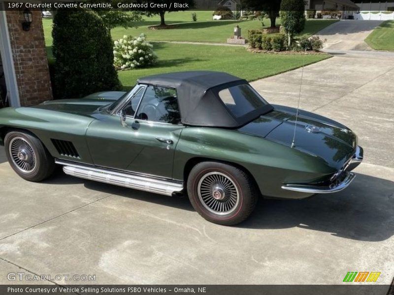 Goodwood Green / Black 1967 Chevrolet Corvette Convertible