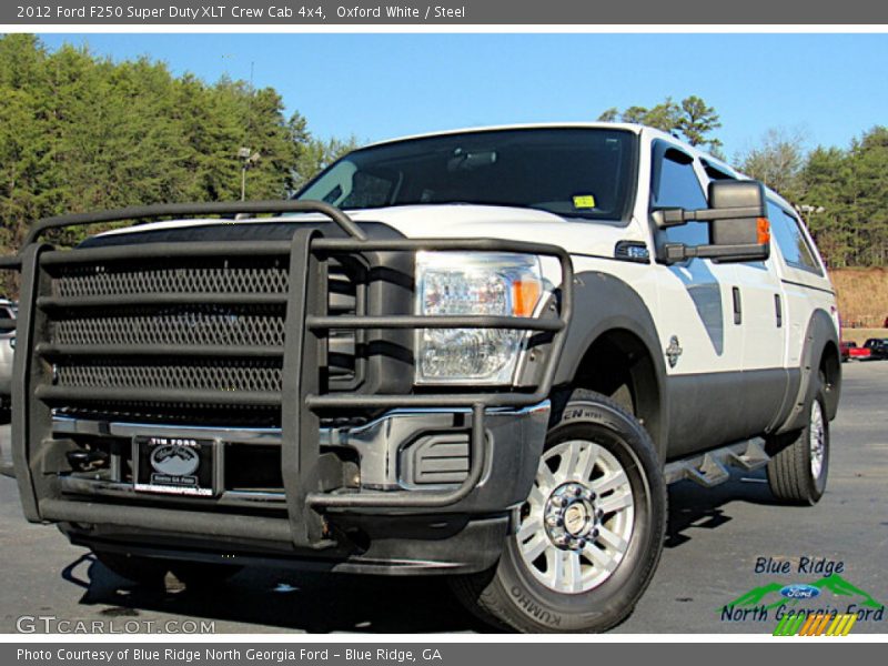 Oxford White / Steel 2012 Ford F250 Super Duty XLT Crew Cab 4x4