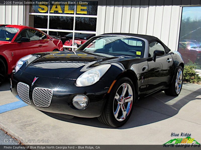 Mysterious Black / Ebony 2006 Pontiac Solstice Roadster