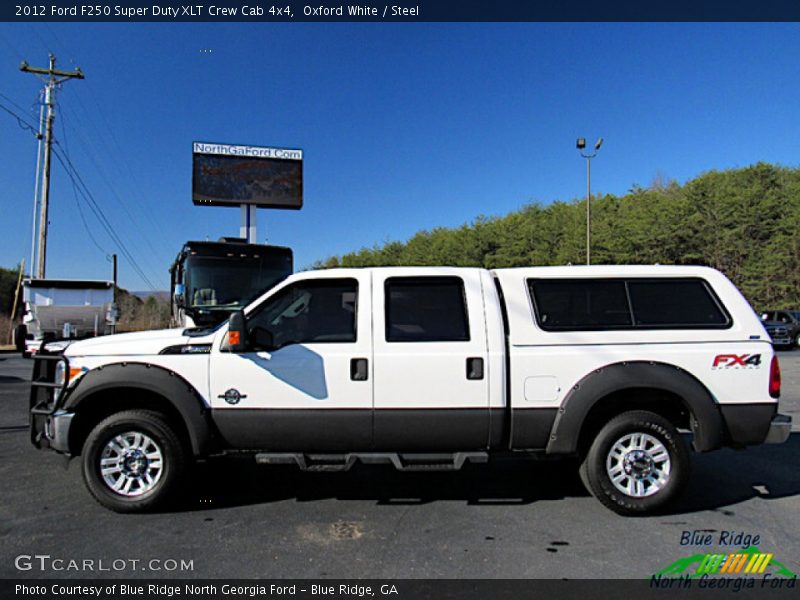Oxford White / Steel 2012 Ford F250 Super Duty XLT Crew Cab 4x4