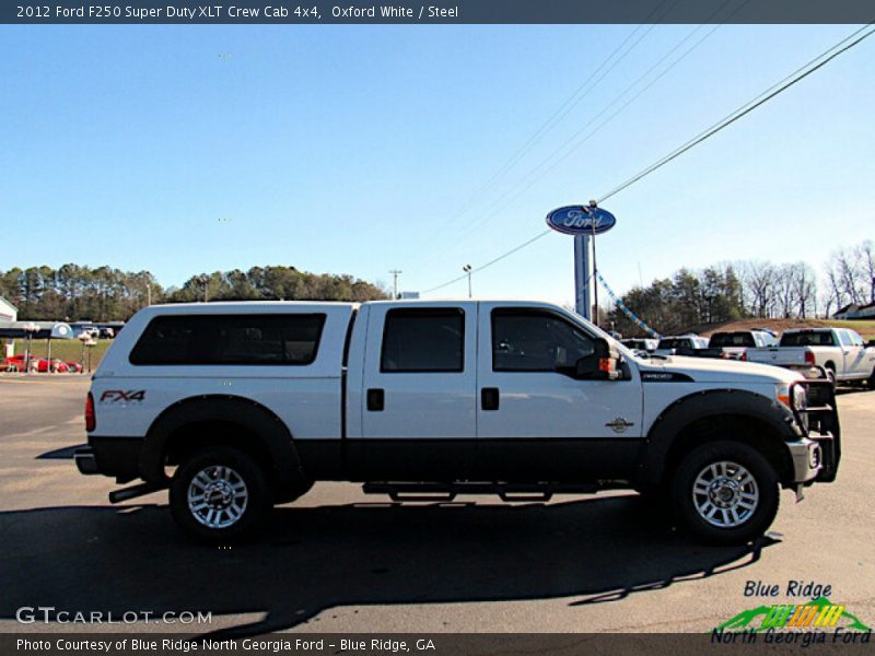 Oxford White / Steel 2012 Ford F250 Super Duty XLT Crew Cab 4x4