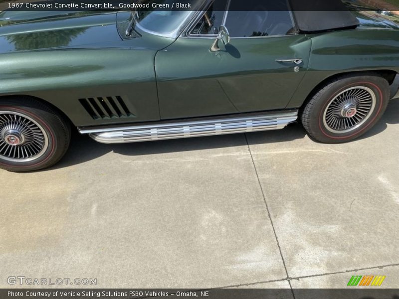 Goodwood Green / Black 1967 Chevrolet Corvette Convertible