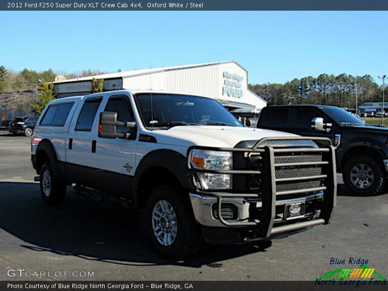 Oxford White / Steel 2012 Ford F250 Super Duty XLT Crew Cab 4x4