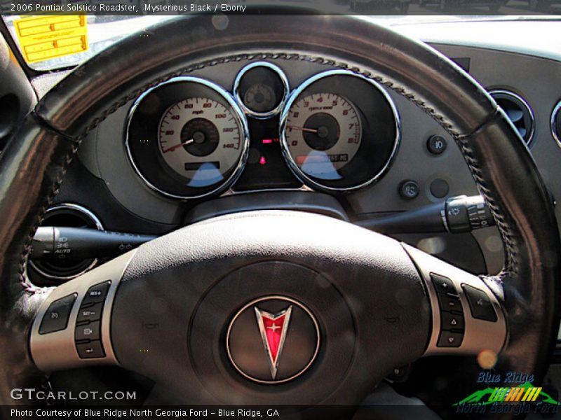 Mysterious Black / Ebony 2006 Pontiac Solstice Roadster