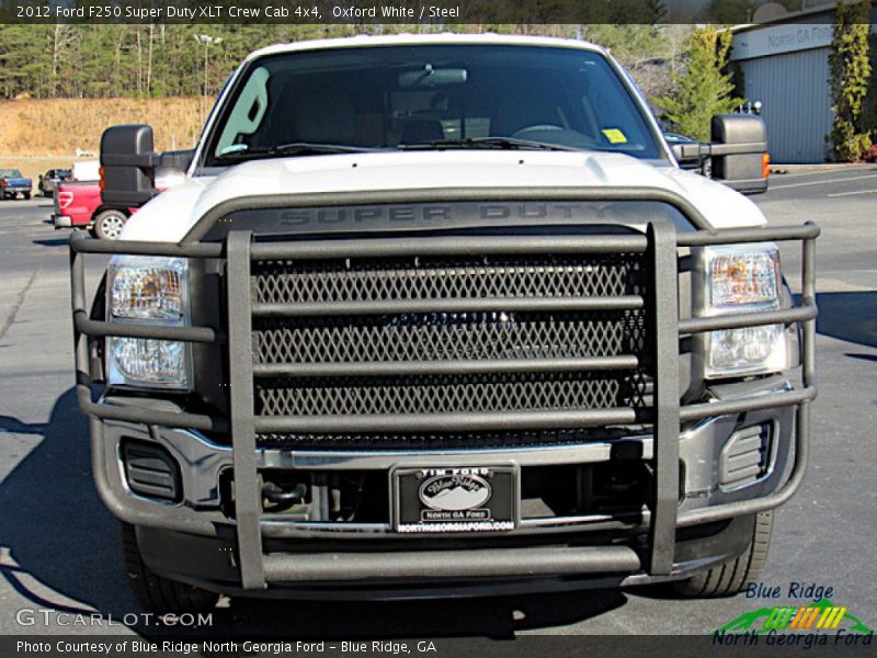 Oxford White / Steel 2012 Ford F250 Super Duty XLT Crew Cab 4x4