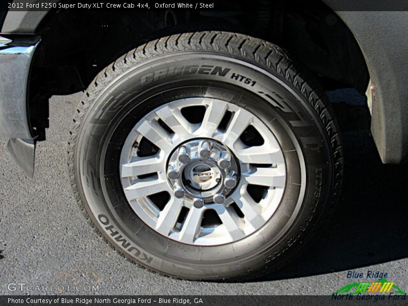 Oxford White / Steel 2012 Ford F250 Super Duty XLT Crew Cab 4x4