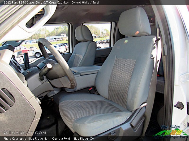 Oxford White / Steel 2012 Ford F250 Super Duty XLT Crew Cab 4x4