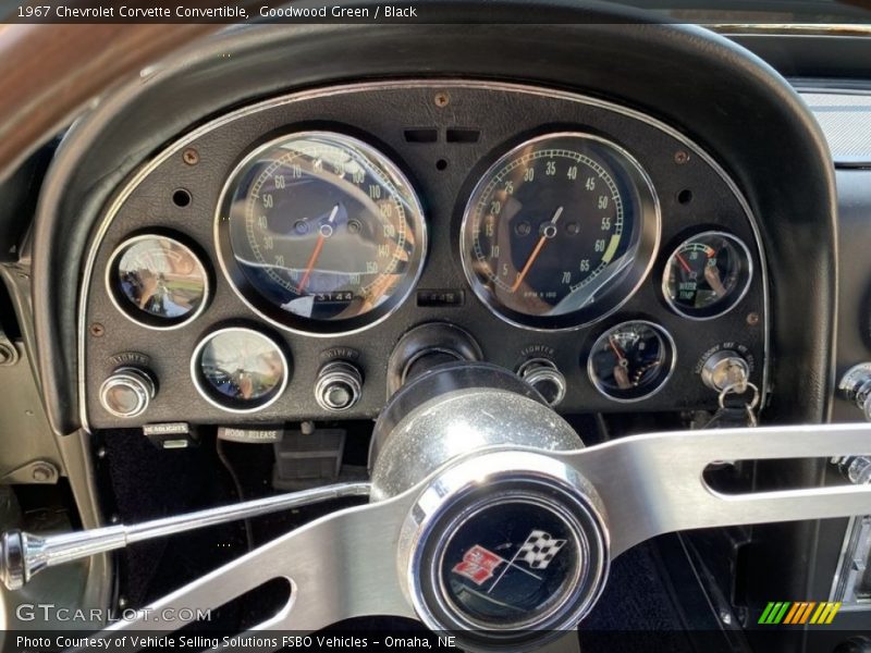 Goodwood Green / Black 1967 Chevrolet Corvette Convertible