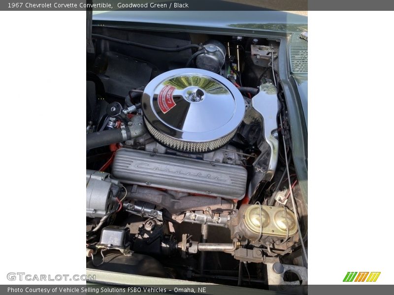 Goodwood Green / Black 1967 Chevrolet Corvette Convertible