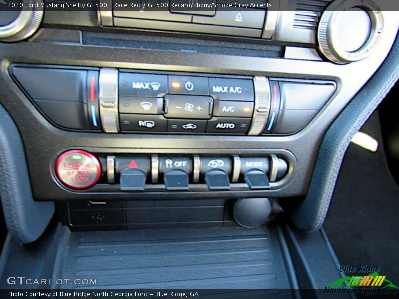 Controls of 2020 Mustang Shelby GT500